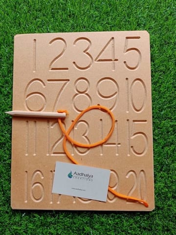 Wooden Numbers Tracing Board
