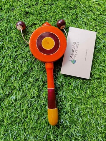 Wooden Plate Rattle