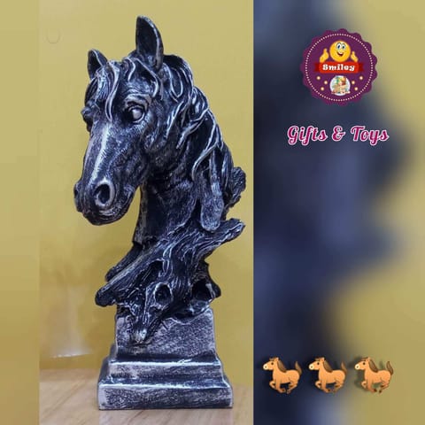 Head Sculpture of Horse Statue Ceramic Showpiece