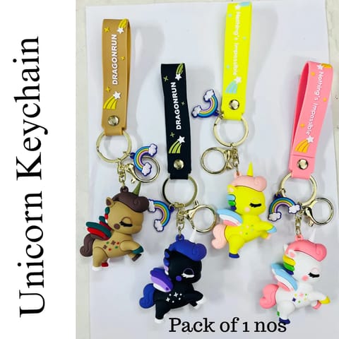 Unicorn Keychain single Piece