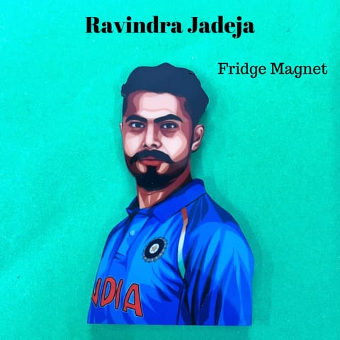 Ravindra Jadeja Fridge Magnet