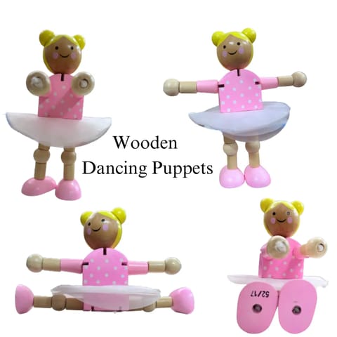 Wooden dancing puppets
