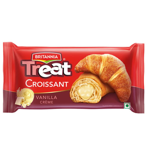 Britannia Treat Croissant Vanilla Creme 45G