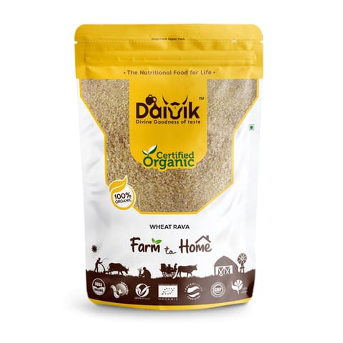 DAIVIK Organic Wheat Rava/Samba Godumai Ravai