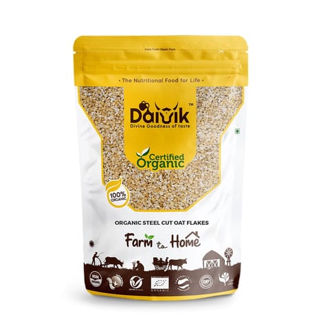 DAIVIK Organic Steel Cut Oat Flakes