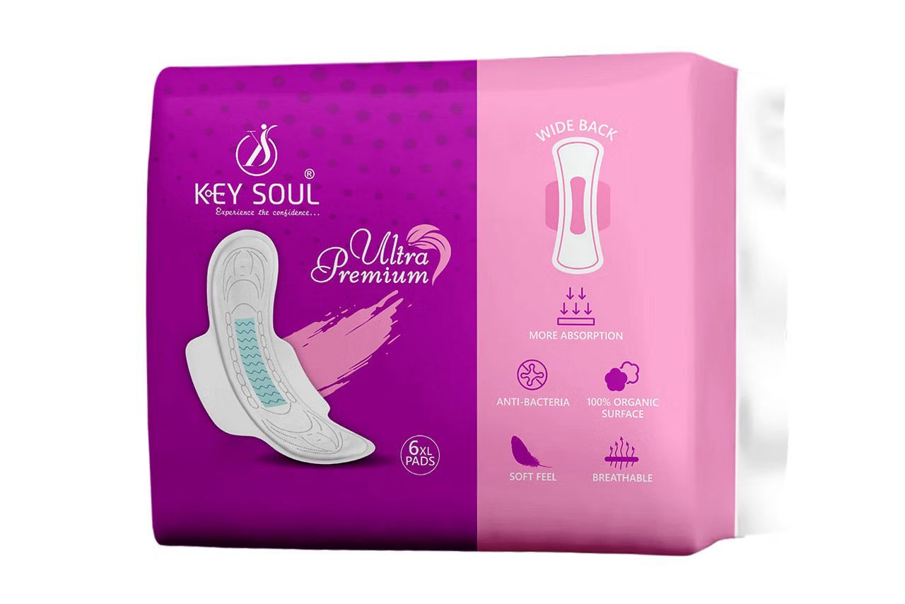 Key Soul Ultra Premium Sanitary Napkin (6 XL Pads)