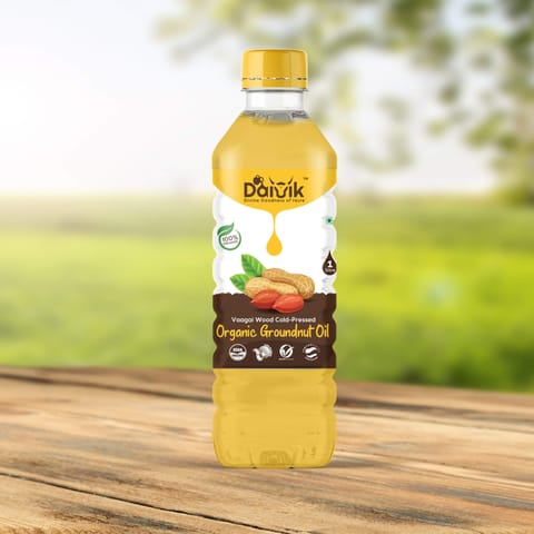 DAIVIK Organic Real Wood Cold Pressed Gingelly Oil