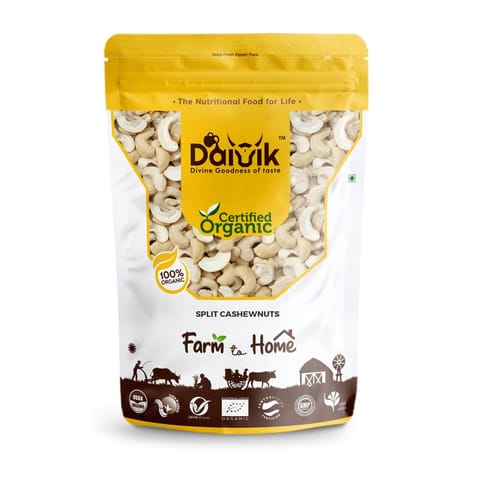 DAIVIK Organic Split Cashewnuts