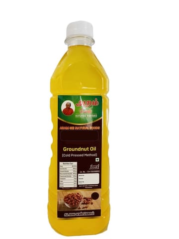 Aram Sei Wood Pressed Groundnut Oil 1Ltr