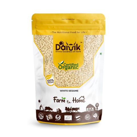 DAIVIK Organic White Til/White Sesame/Vellai Yellu