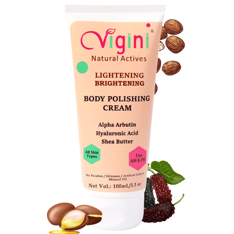 Vigini Lightening Brightening Body Polishing Cream 100Ml