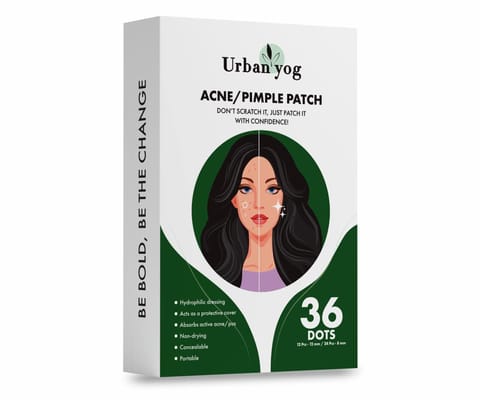 Urban yog Pimple/Acne Patch Patches- 36 Dots (12Pcs-12Mm/24Pcs-8Mm)