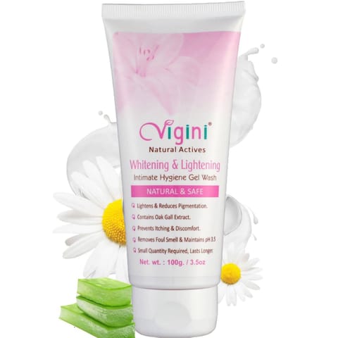 Vigini Whitening & Lightening Intimate Hygiene Gel Wash 100Gm
