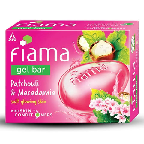 Fiama Gel Bar, Patchouli and Macadamia, 75g