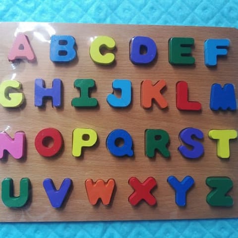 3D Wooden Alphabet Board