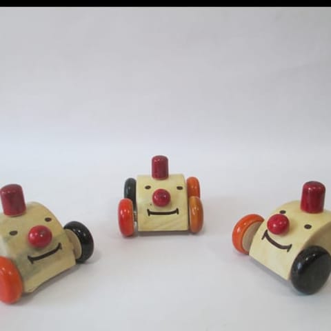 Wooden Pull And Push Car Small