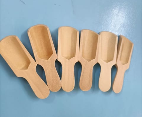 Wooden Scoops Pack of 6