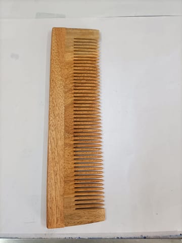 Neem Wood Comb with Even Teether