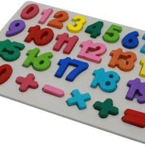 Wooden Numbers 123 Board 3D