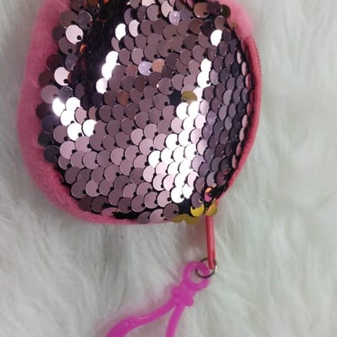 Round Colorful Sequins Coin Purses Small Wallets Pouch for Teens and Girls