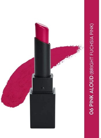 Sugar Nothing Else Matter Longwear Lipstick - 06 Pink Aloud (Bright Fuchsia Pink)