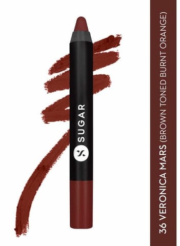 Sugar Matte As Hell Crayon Lipstick - 36 Veronica Mars (Brown Toned Burnt Orange)