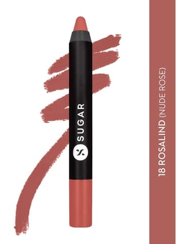 Sugar Matte As Hell Crayon Lipstick - 18 Rosalind (Nude Rose)