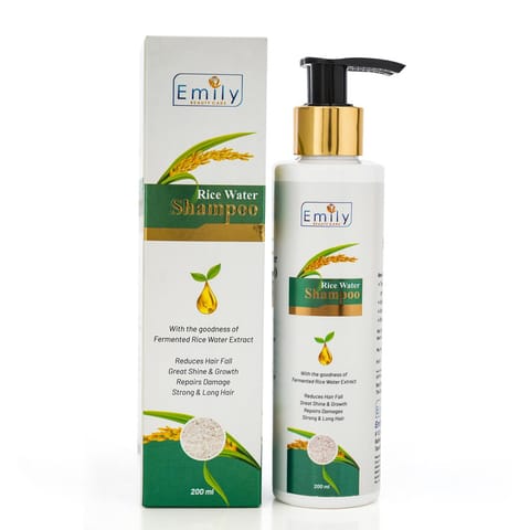 Emily Beauty Care Ric Water Shampoo 200 Ml With the Goodness of Fermented Rice Water Extract