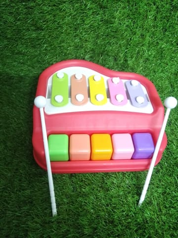 Beautiful Melody Xylophone 2-in-1 Premium Piano 5 Key Scale Musical Toy For Kids