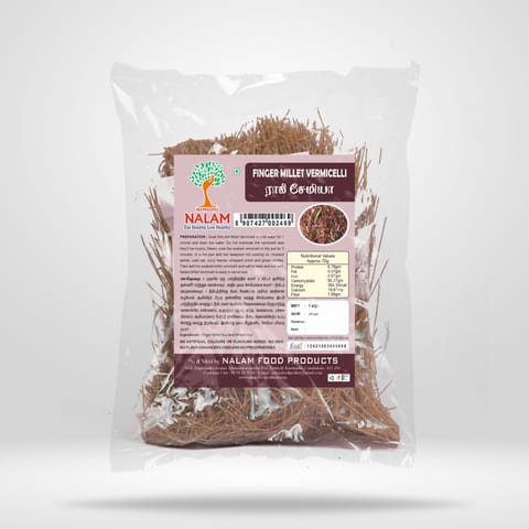 Nalam Finger / Ragi Millet Vermicelli - Sevaiya, No Maida, Traditional Method Semiya, Preservative Free, Vegan, Chemical Free Finger Millet Vermicelli - 200gm