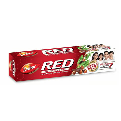 Dabur Red Toothpaste - Fluoride Free | Helps In Bad Breath Treatment, Cavity Protection, Plaque Removal | For Whole Mouth Health | Power Of 13 Potent Ayurvedic Herbs