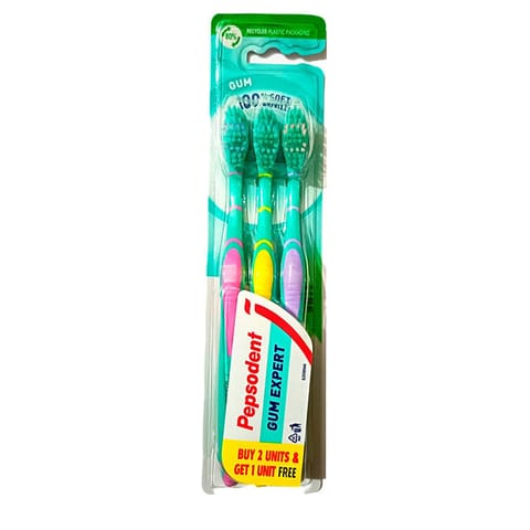 Pepsodent Gum Exper Soft Toothbrush 2+1