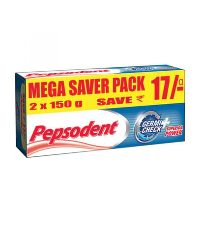Pepsodent Germicheck Toothpaste Value Saver Pack (2x150g)