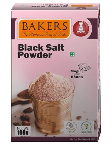 Bakers Black Salt Powder Sprinklers 100g