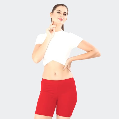 Prithvi Yoga Shorts (Tomato)