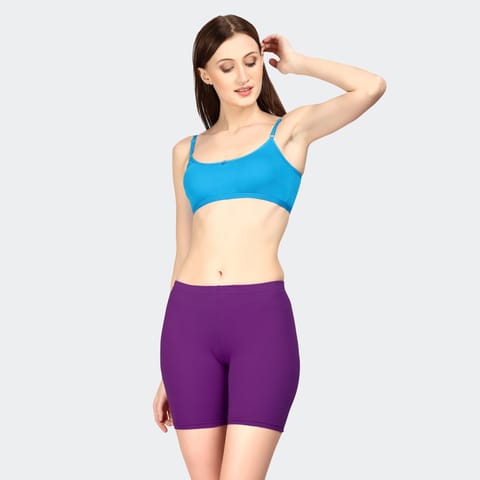 Prithvi Yoga Shorts (Dark Lilac)