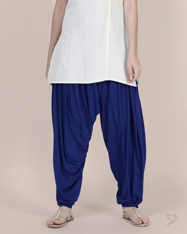 Twin Birds Women Patiala Pant - Ink Blue