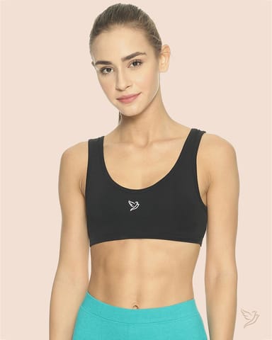 Twin Birds Women Inner Wear Sports Bra Black