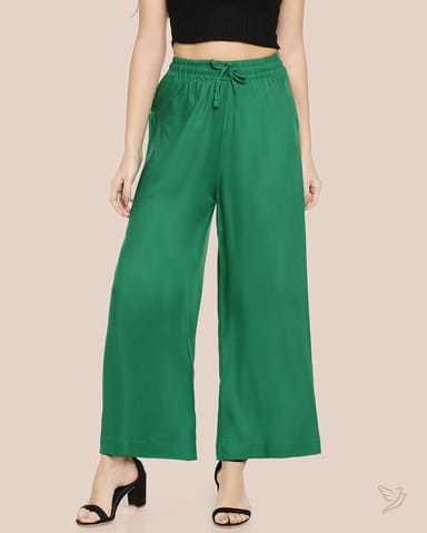 Twin Birds Women Wide Leg Palazzo Lucky Bamboo