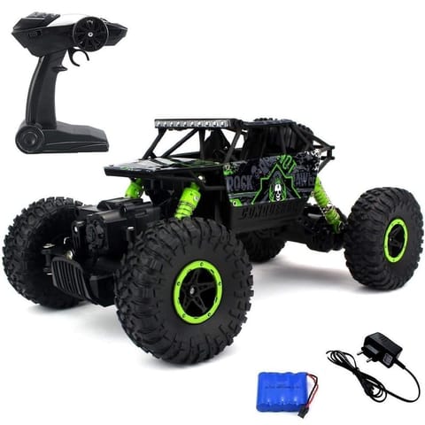 Rock Leader Battle of 2.4 GHz Full Function Climbing 4 Wheel Drive Remote Control Green Black
