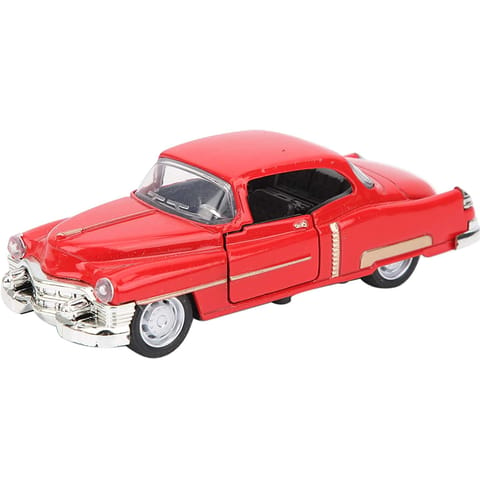 Vintage Cars 1:32 Scale Alloy Die-Cast Pull Back Metal Vintage Car Retro Classic Car for Kids Adults Gift Diecast Openable Door Car, Red