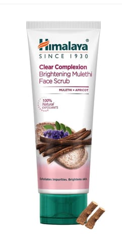 Himalayas Clear Complexion Brightening Mulethi Face Scrub - 50gm