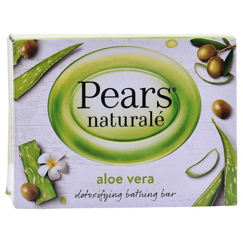 Pears Natural Aloe Vera Detoxifying Soap Bar - 100gm