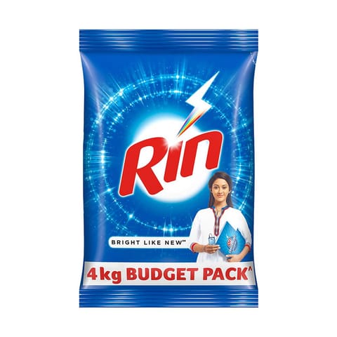 Rin Detergent Powder, Fresh, fragrance free - 4 Kg