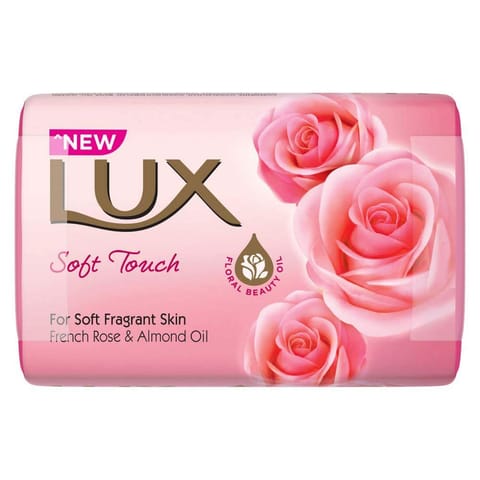Lux Bathing Soap Soft Touch French Rose And Almond Oil