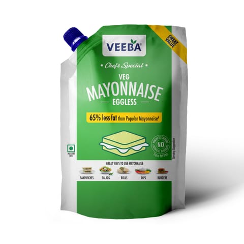 Veeba Chef'S Special Veg Mayonnaise Eggless (875G)