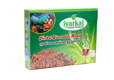 Iyarkai Herbal Jawvadhu Dhoop 6 Pieces