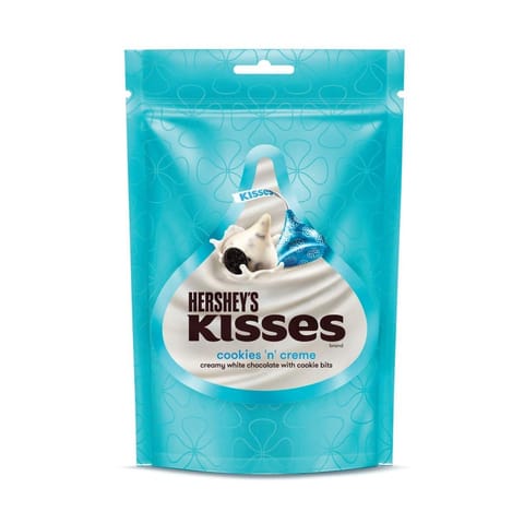 Hershey'S Kisses Chocolate Cookies 'N' Creme Melt-In-Mouth Delights Individually Wrapped