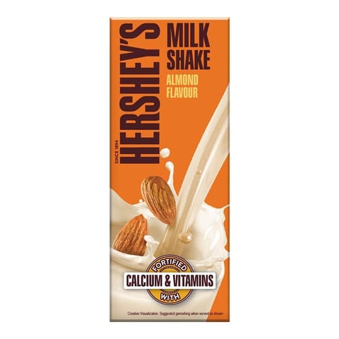 Hershey'S Almond Flavored Milkshake Enriched With Calcium 180ml
