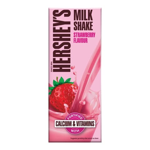 Hershey'S Strawberry Flavored Milkshake | Enriched With Calcium 180ml